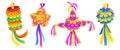 Traditional Mexican paper pinata for party Royalty Free Stock Photo