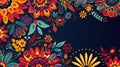 Traditional Mexican Pattern Background