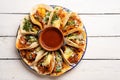 Mexican pork tacos called Al pastor Royalty Free Stock Photo