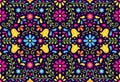 Traditional Mexican seamless pattern