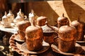 Traditional middle-eastern tea set Royalty Free Stock Photo