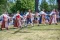 Traditional Midsummer celebration in Sweden Royalty Free Stock Photo