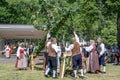 Traditional Midsummer celebration in Sweden Royalty Free Stock Photo