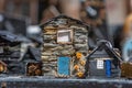 Traditional miniature view of a typical schist house in the village of PiodÃÂ£o in Portugal
