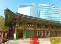 Traditional and Modern Architecture, South Korea Royalty Free Stock Photo