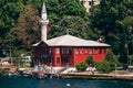 Traditional and Modern Mansions on the Bosporus Strait Waterside Royalty Free Stock Photo