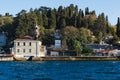 Traditional and modern mansions on the Bosporus Royalty Free Stock Photo