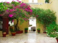 Traditional monastery architecture in Greece on Corfu island