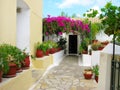 Traditional monastery architecture in Greece on Corfu island