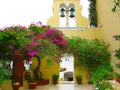 Traditional monastery architecture in Greece on Corfu island