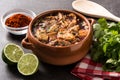 Traditional mondongo or el menudo soup Royalty Free Stock Photo