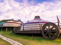 Traditional Mongolian Yurts Royalty Free Stock Photo