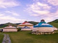 Traditional Mongolian Yurts Royalty Free Stock Photo
