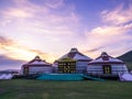 Traditional Mongolian Yurts Royalty Free Stock Photo