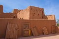 Traditional Moroccan abodes and doors displayed in berber museum in Morocco Royalty Free Stock Photo