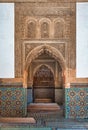 Traditional moroccan architectural design with ceramic tiles