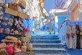 Traditional moroccan architectural details in Chefchaouen, Morocco, Africa Royalty Free Stock Photo