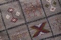 Traditional Moroccan carpet with traditional Berber design Royalty Free Stock Photo