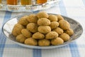 Traditional Moroccan cookies and tea Royalty Free Stock Photo