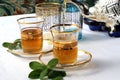 Traditional Moroccan mint tea Royalty Free Stock Photo