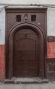 Moroccan riad old door Royalty Free Stock Photo