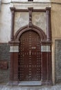 Moroccan riad old door Royalty Free Stock Photo