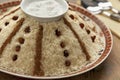 Traditional Moroccan sweet couscous