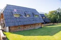 Traditional mountain house in Drvengrad Kusturica, Serbia