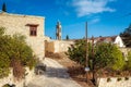 The traditional mountain village of Kato Drys. Larnaca District Royalty Free Stock Photo