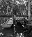 traditional mudcrab or mangrove crab fishing boat Royalty Free Stock Photo