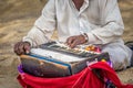 Traditional musical harmonium Royalty Free Stock Photo