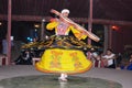 Traditional muslim dervish street dancer