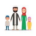 Traditional Muslim family