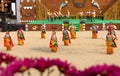 Traditional Naga dance being performed by womenfolk Royalty Free Stock Photo