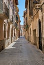 Narrow street in the old town of Palma de Mallorca, Spain Royalty Free Stock Photo