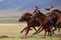 Traditional national nomad horse riding
