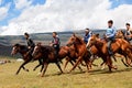 Traditional national nomad horse riding