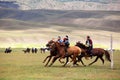 Traditional national nomad horse riding