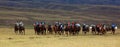 Traditional national nomad horse riding