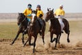 Traditional national nomad horse riding