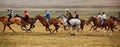 Traditional national nomad horse riding