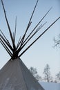 Traditional native Teepee in Arctic