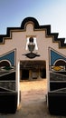 Traditional Ndebele hut at Botshabelo near Mpumalanga, South Africa