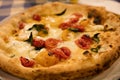 Traditional Neapolitan pizza