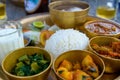 Traditional Nepalese thali