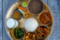 Traditional Nepalese thali