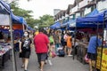 Traditional night market in Johor Bahru, Malaysia