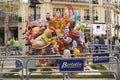 Traditional ninot figures at the Fallas festival in Valencia, Spain