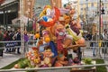 Traditional ninot figures at the Fallas festival in Valencia, Spain