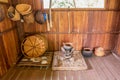 Traditional northern Thai kitchen with old kitchenware, Chiang Mai Royalty Free Stock Photo